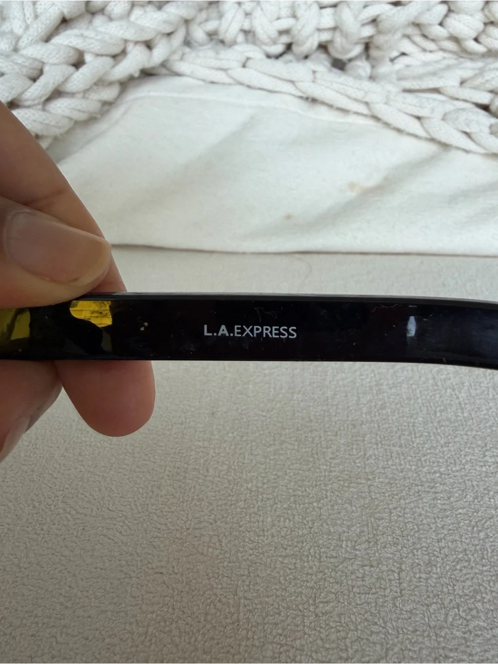 Black Frame Yellow Lens Gaming/VR Glasses - Brand Unknown